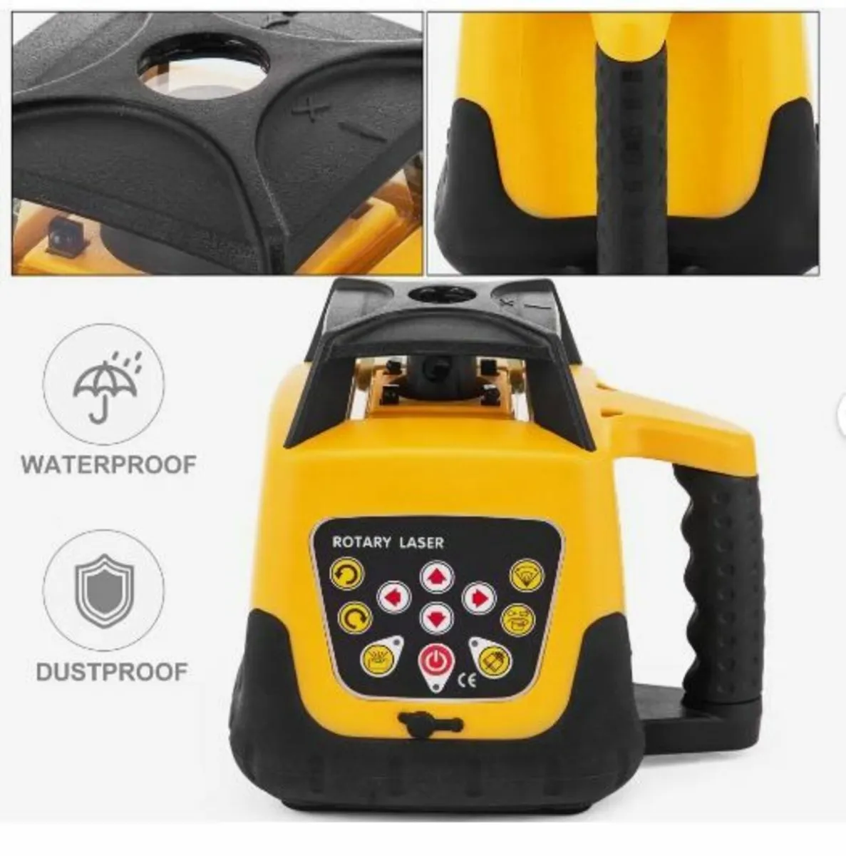 Rotary Laser Level Kit Red Beam Digital - Image 2
