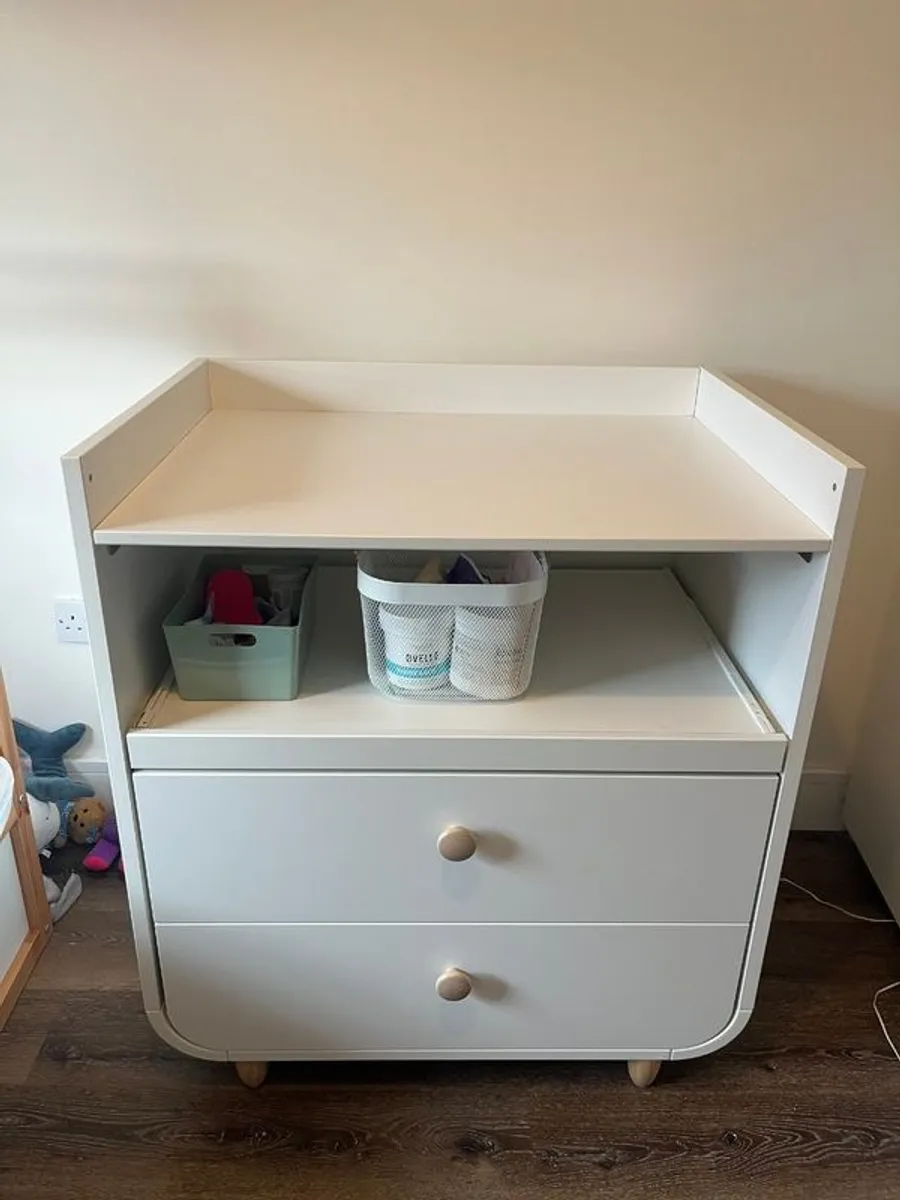 Baby changing Table and Storage - Image 1
