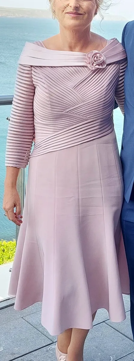 Mother of the bride rose pink dress size 12 New - Image 3