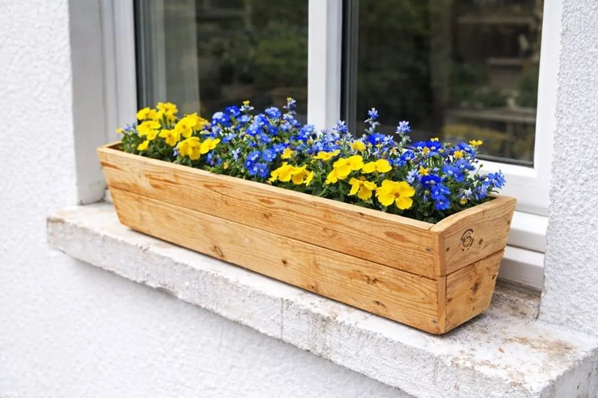 Meter Long Planters for small flowers / herbs - Image 1