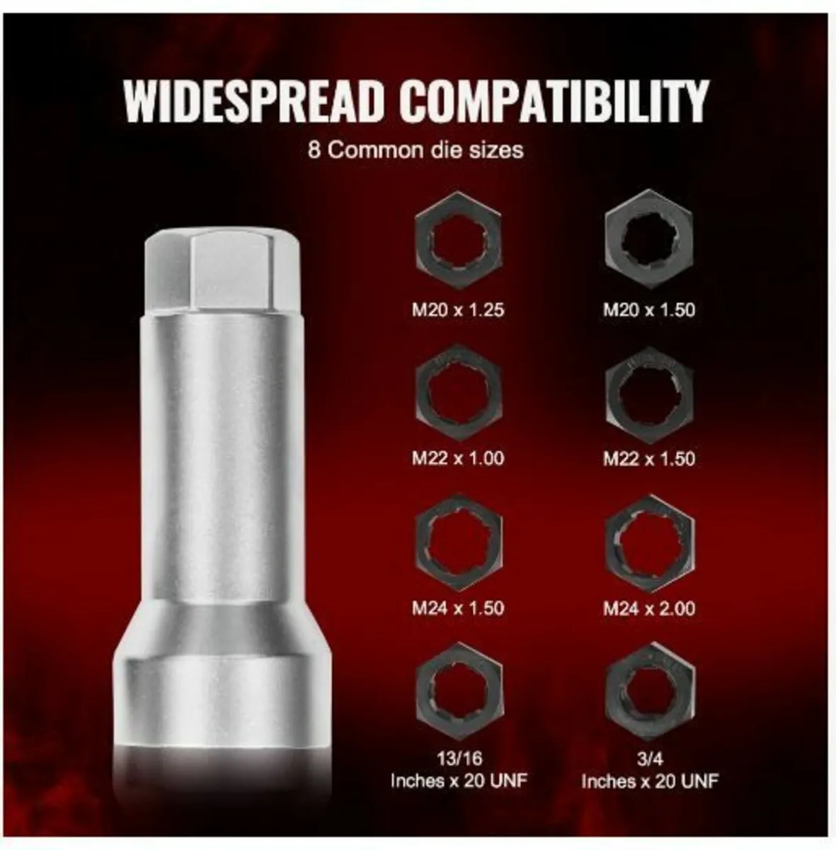 10-Piece Axle Spindle Thread Chaser Set - Image 2