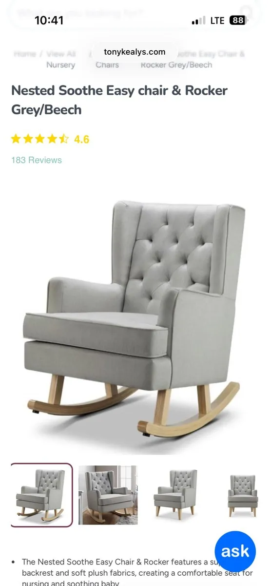 Nested Tony Kealy Rocking chair - Image 1