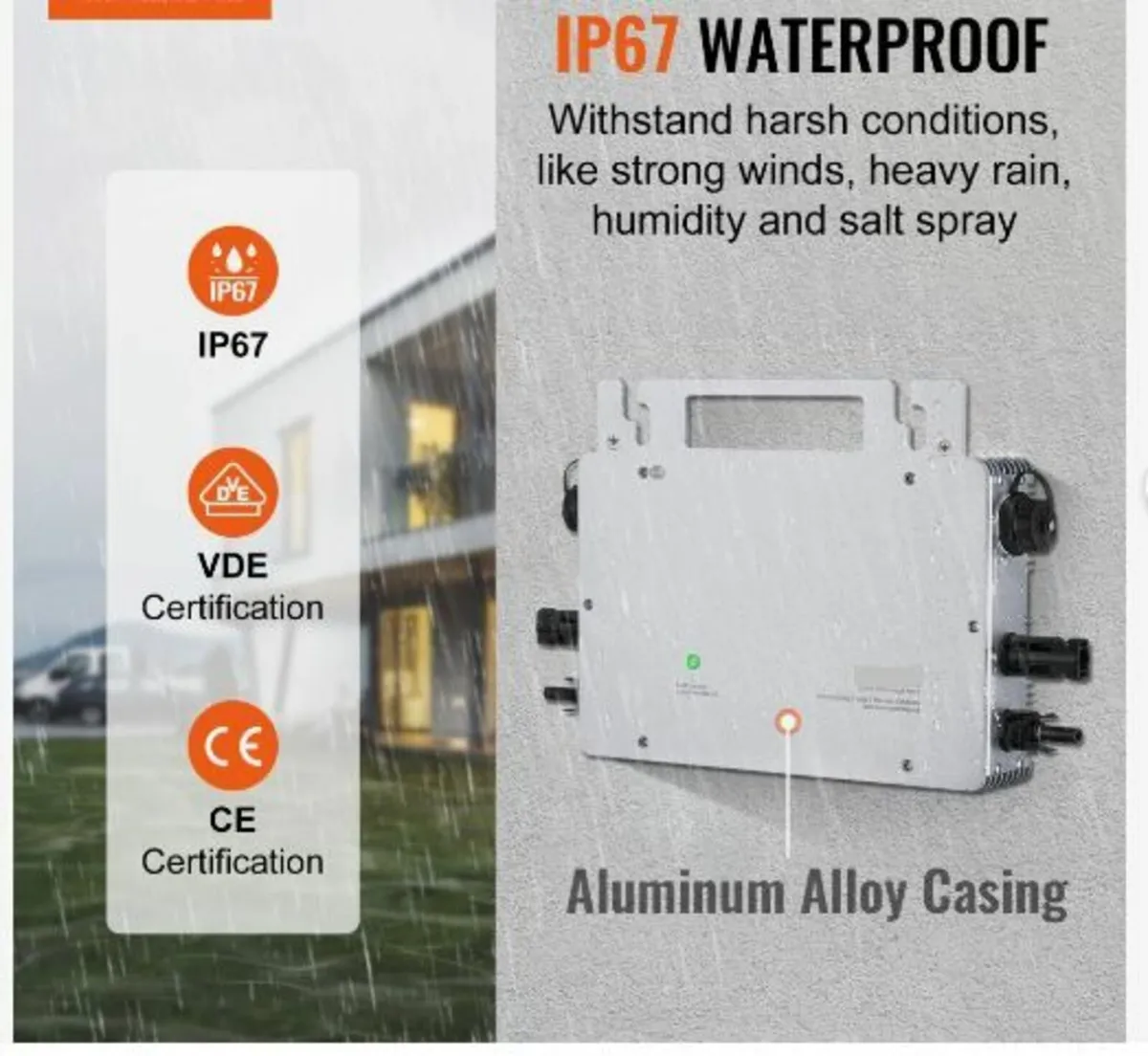 Solar Grid Tie Micro Inverter, 600W - Image 2