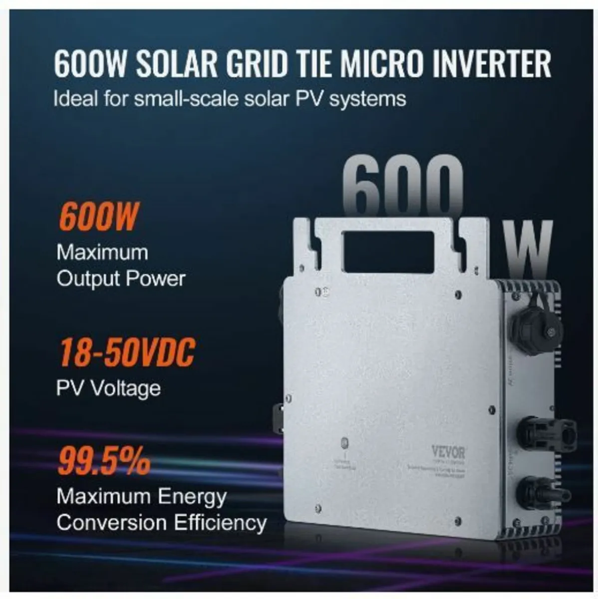 Solar Grid Tie Micro Inverter, 600W - Image 4
