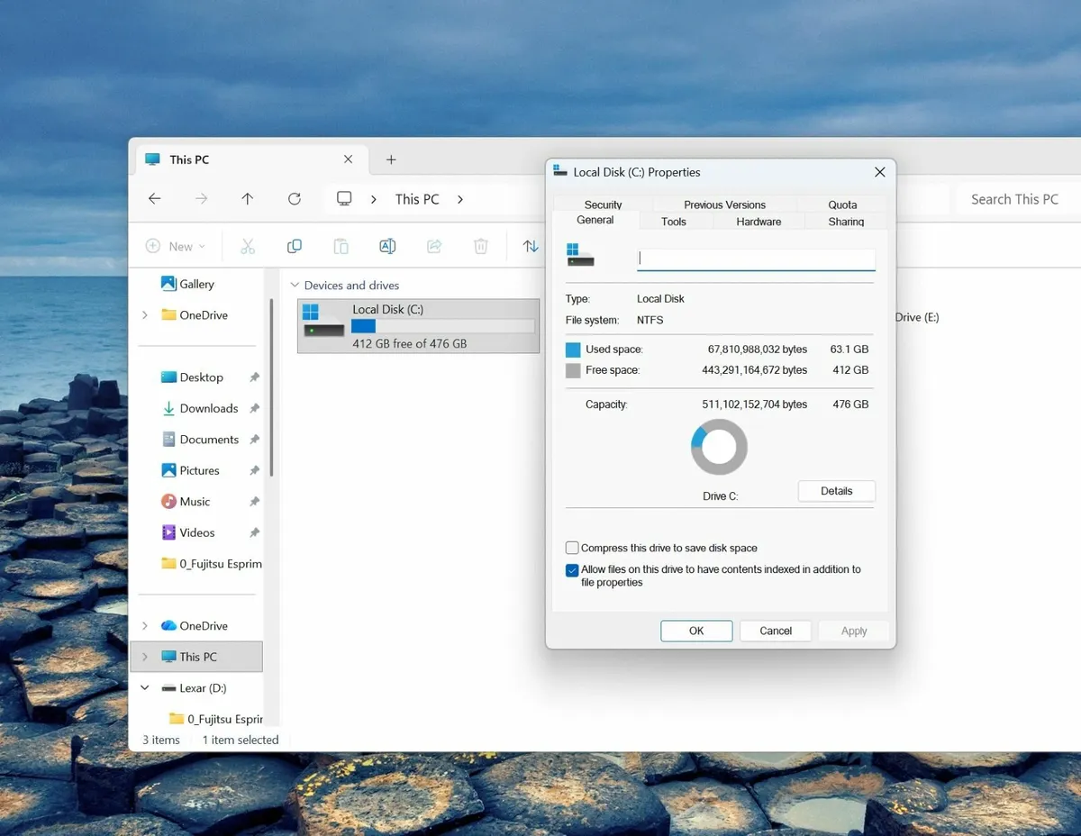 Win 11 Dell PC 24" LCD i5 8th Gen Office Wifi SSD - Image 2
