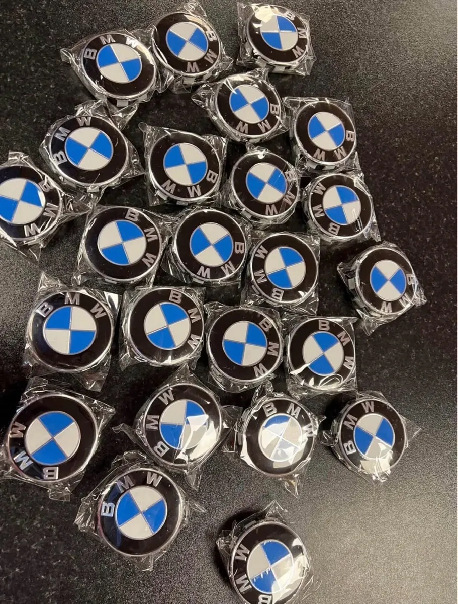 BMW centre caps 68mm + Msport 3D stickers + Valve - Image 2