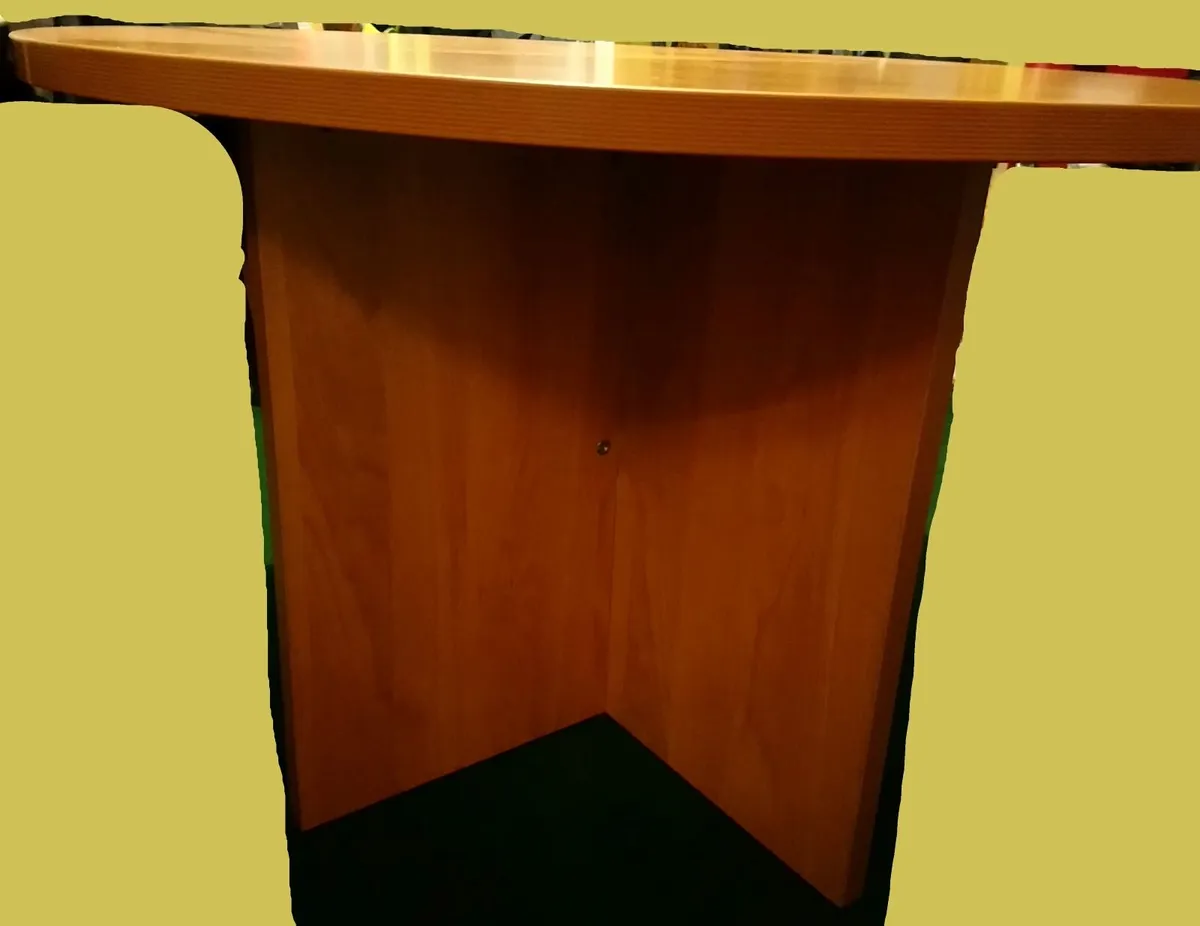 DELLA ROVERE ITALY wooden round table 110cm office - Image 3