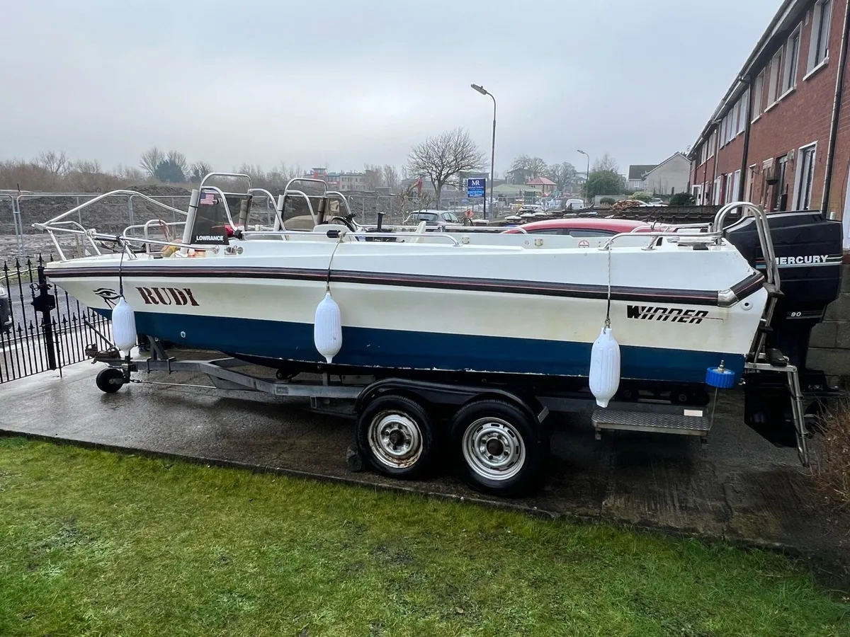 18ft boat , engine and trailer - Image 2