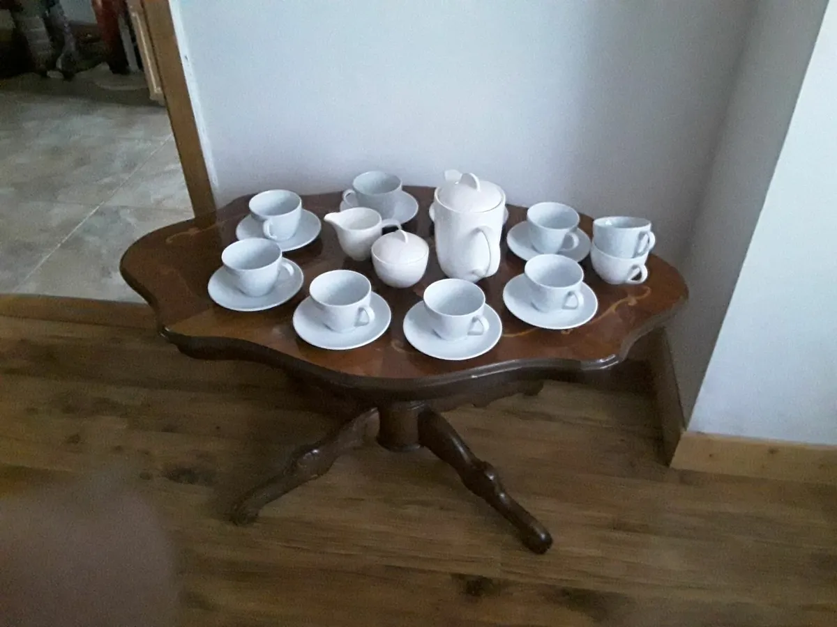 8 cups saucers jug sugar bowl coffee pot - Image 3