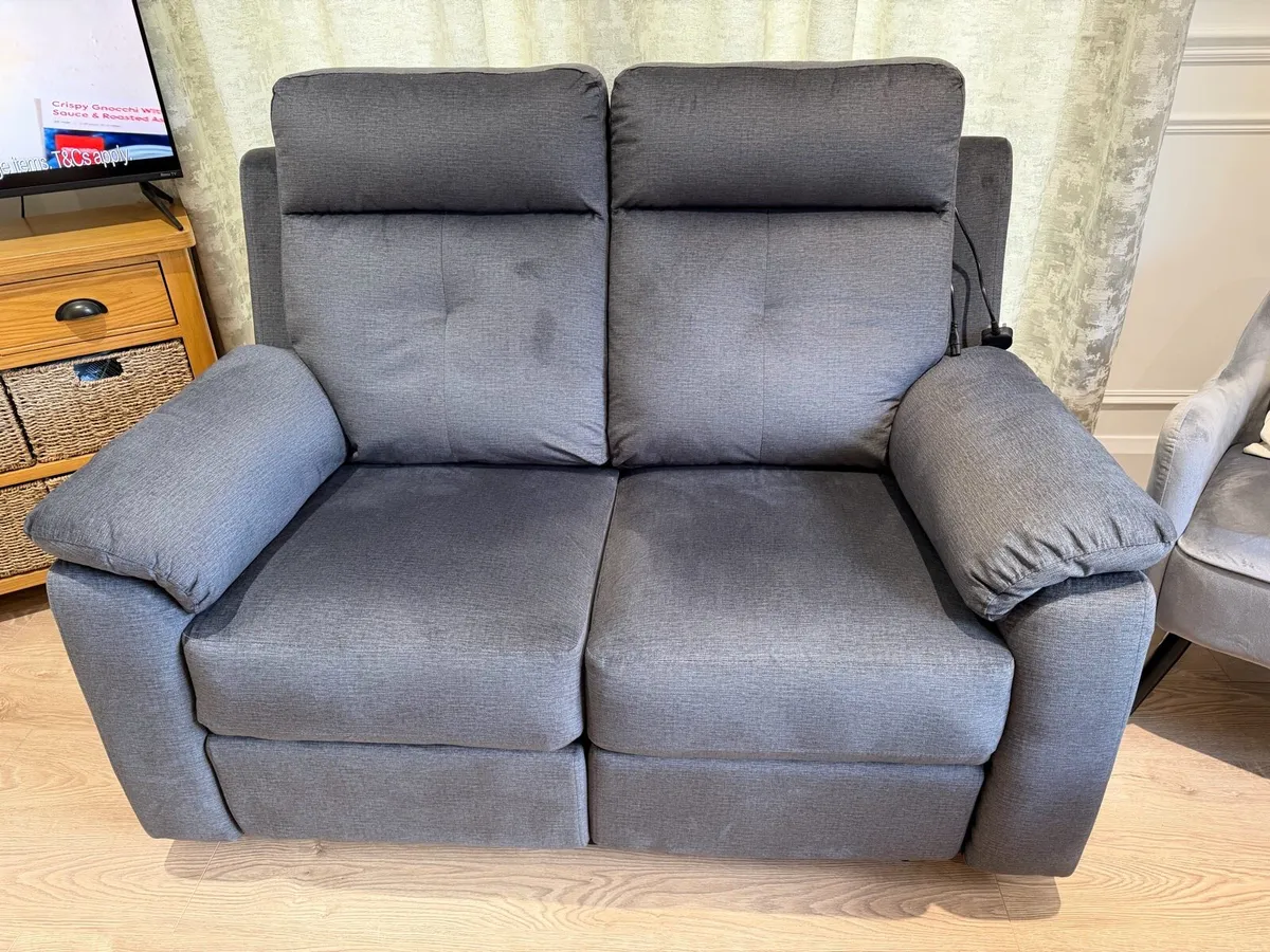 New Palermo Electric 2 Seater Recliner Sofa - Image 1