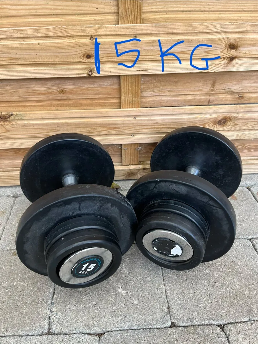 100kg dumbbell set. Rubber - Image 2