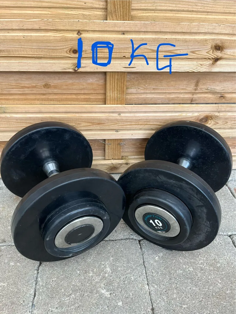 100kg dumbbell set. Rubber - Image 3