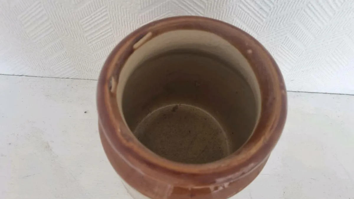 Vintage Glazed Jar - Image 3