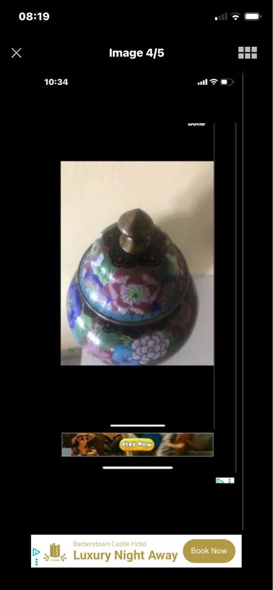Antique/ Vintage Cloisonne Vase - Image 4
