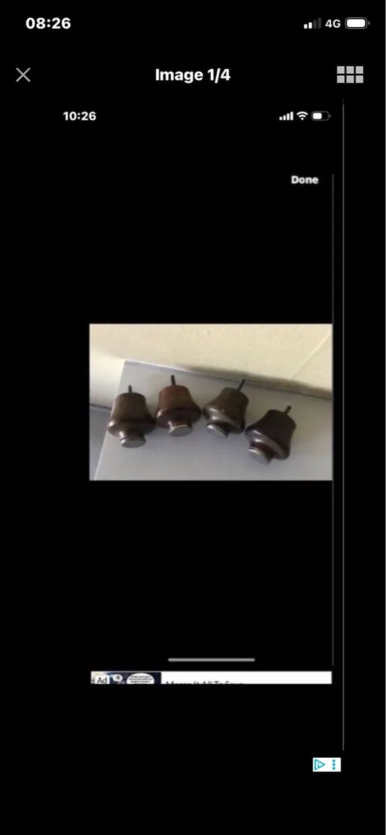 Vintage Timber Drawer Knobs (4) - Image 1