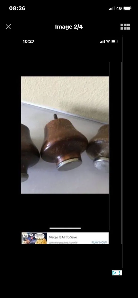 Vintage Timber Drawer Knobs (4) - Image 2