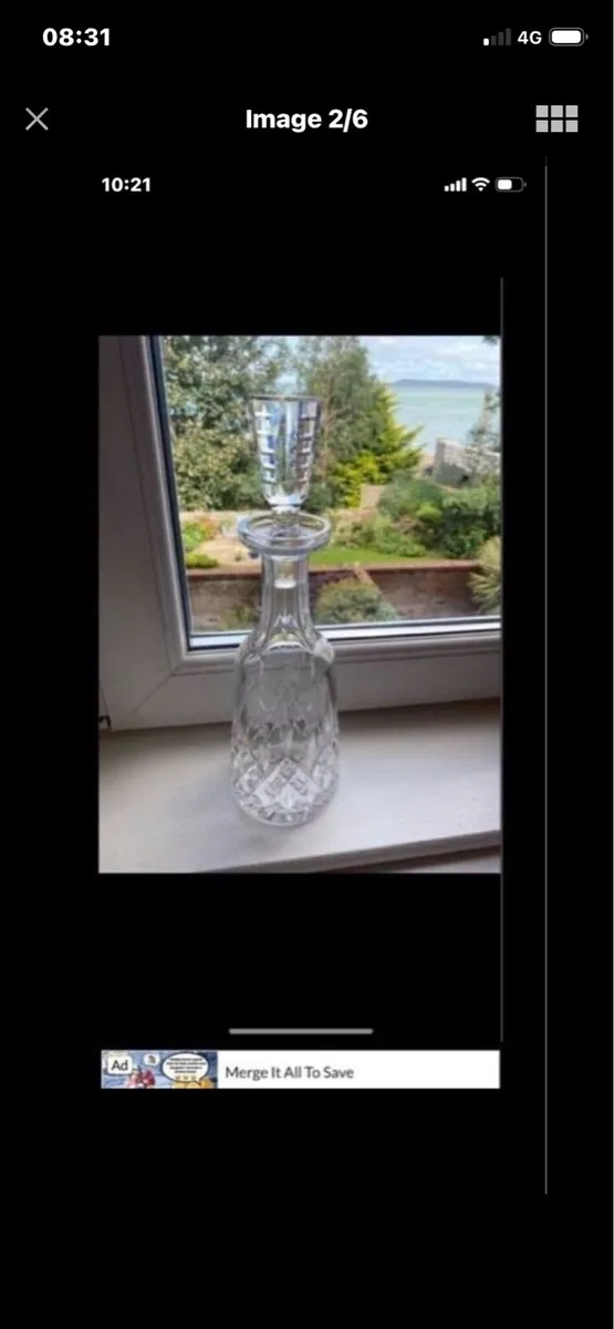 Vintage Waterford Crystal Lismore Decanter - Image 1