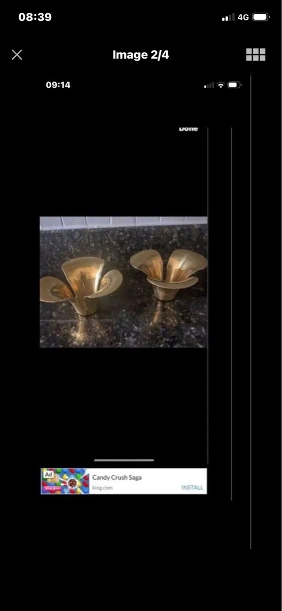 Brass Candleholder Set - Image 2