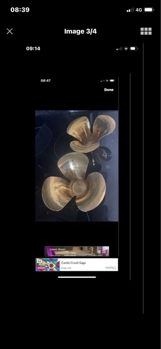 Brass Candleholder Set - Image 3