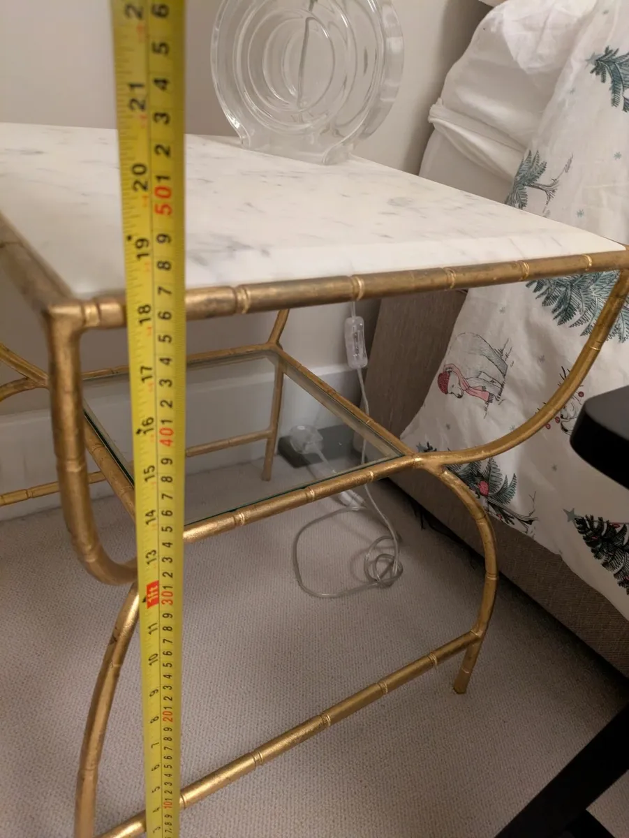 2 Luxe marble side table - Image 2