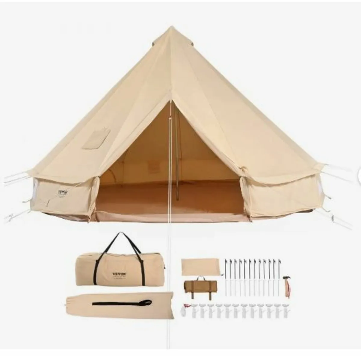 Canvas Bell Tent, 4 Seasons 5 m/16.4 ft - Image 1