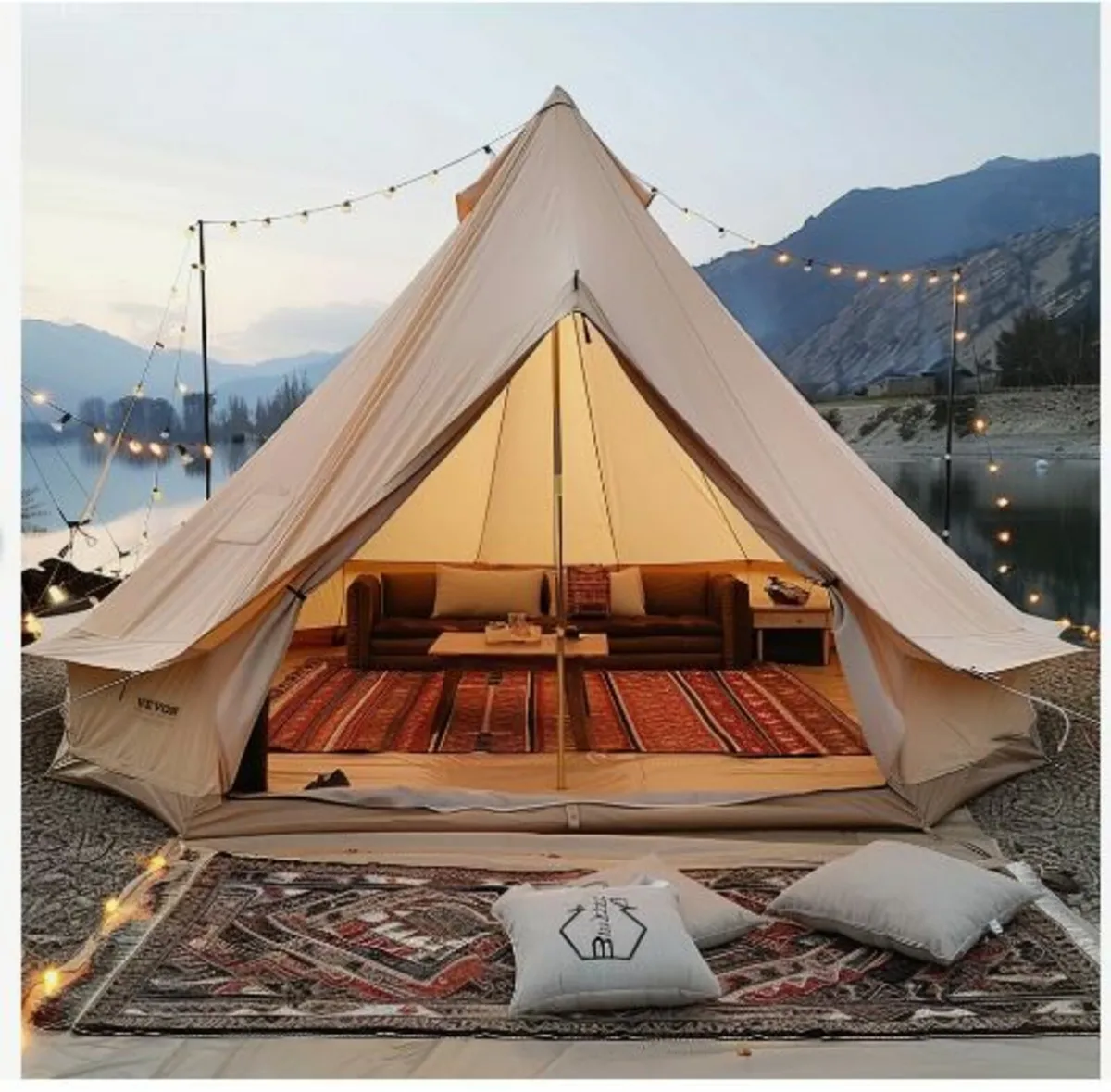 Canvas Bell Tent, 4 Seasons 6 m/19.68 ft - Image 1