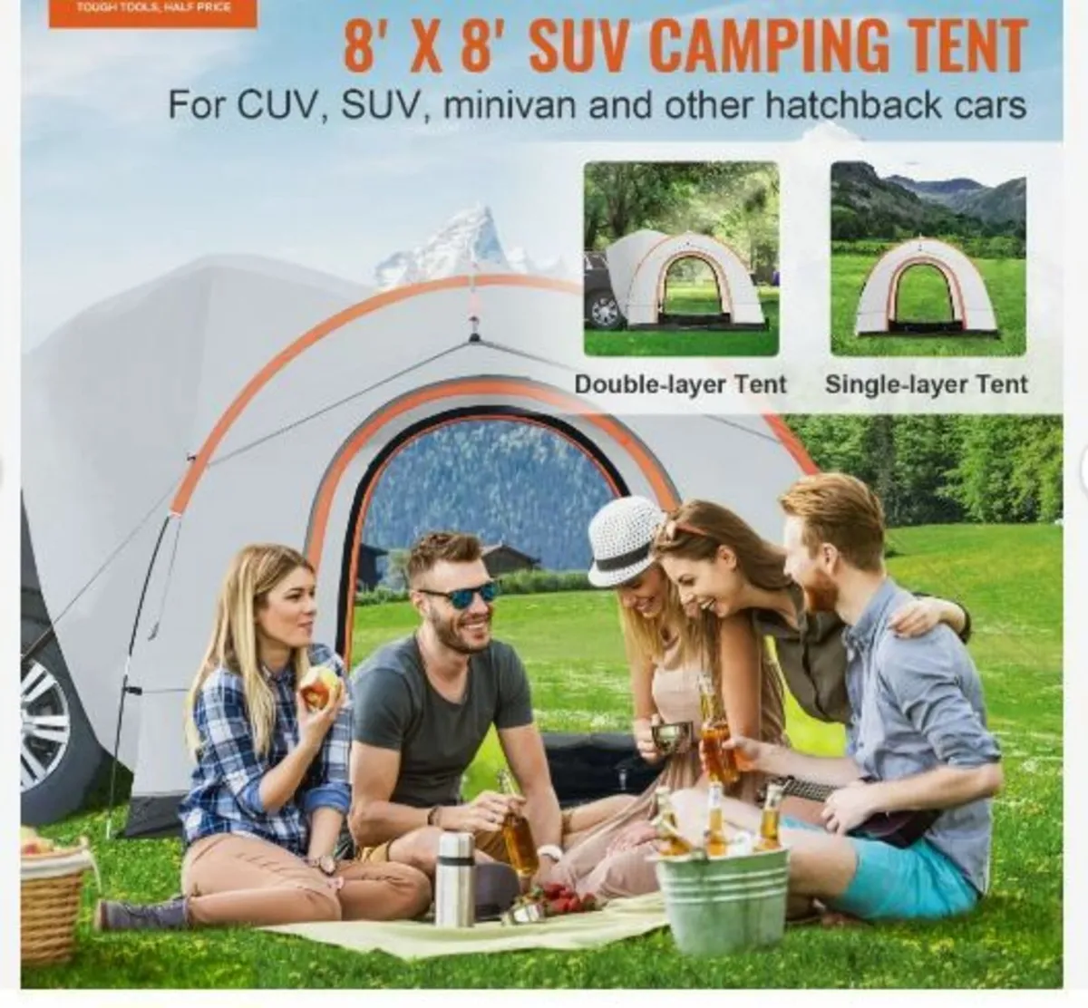 SUV Camping Tent, 8'-8' SUV Tent - Image 3