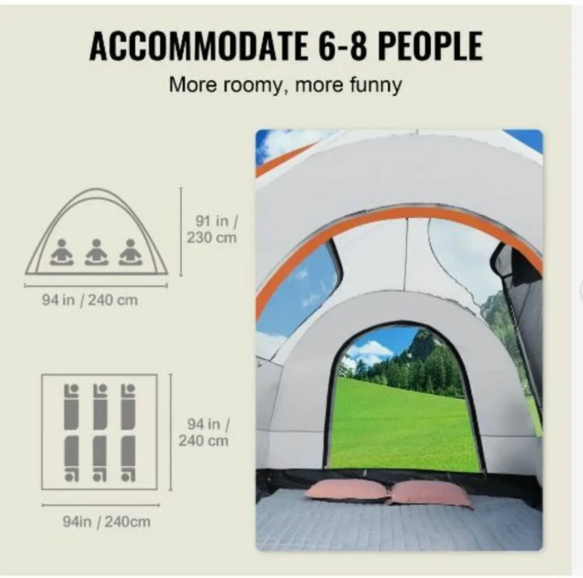 SUV Camping Tent, 8'-8' SUV Tent - Image 4