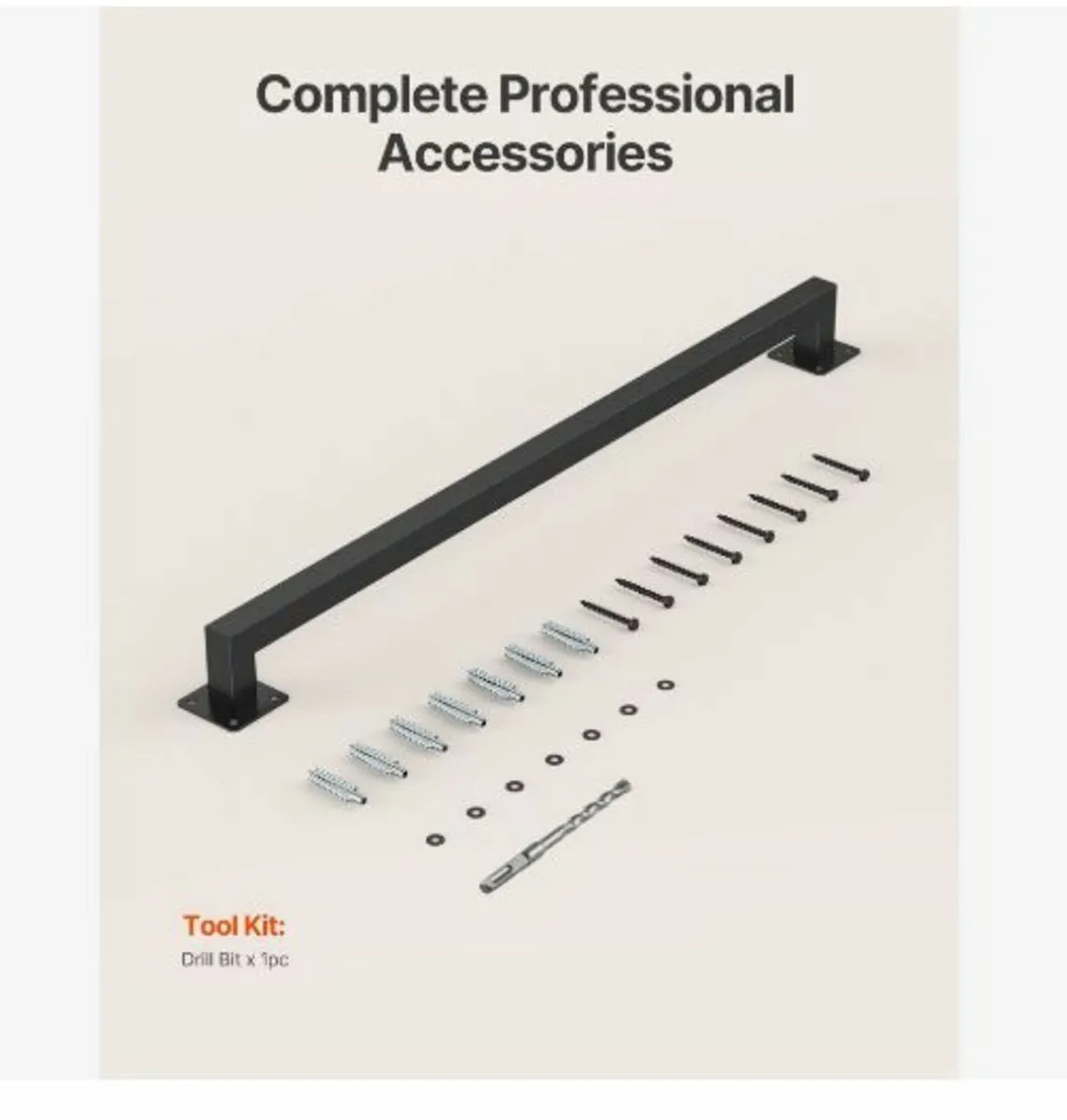 Wall Mounted Stair Handrail, 1215mm - Image 2