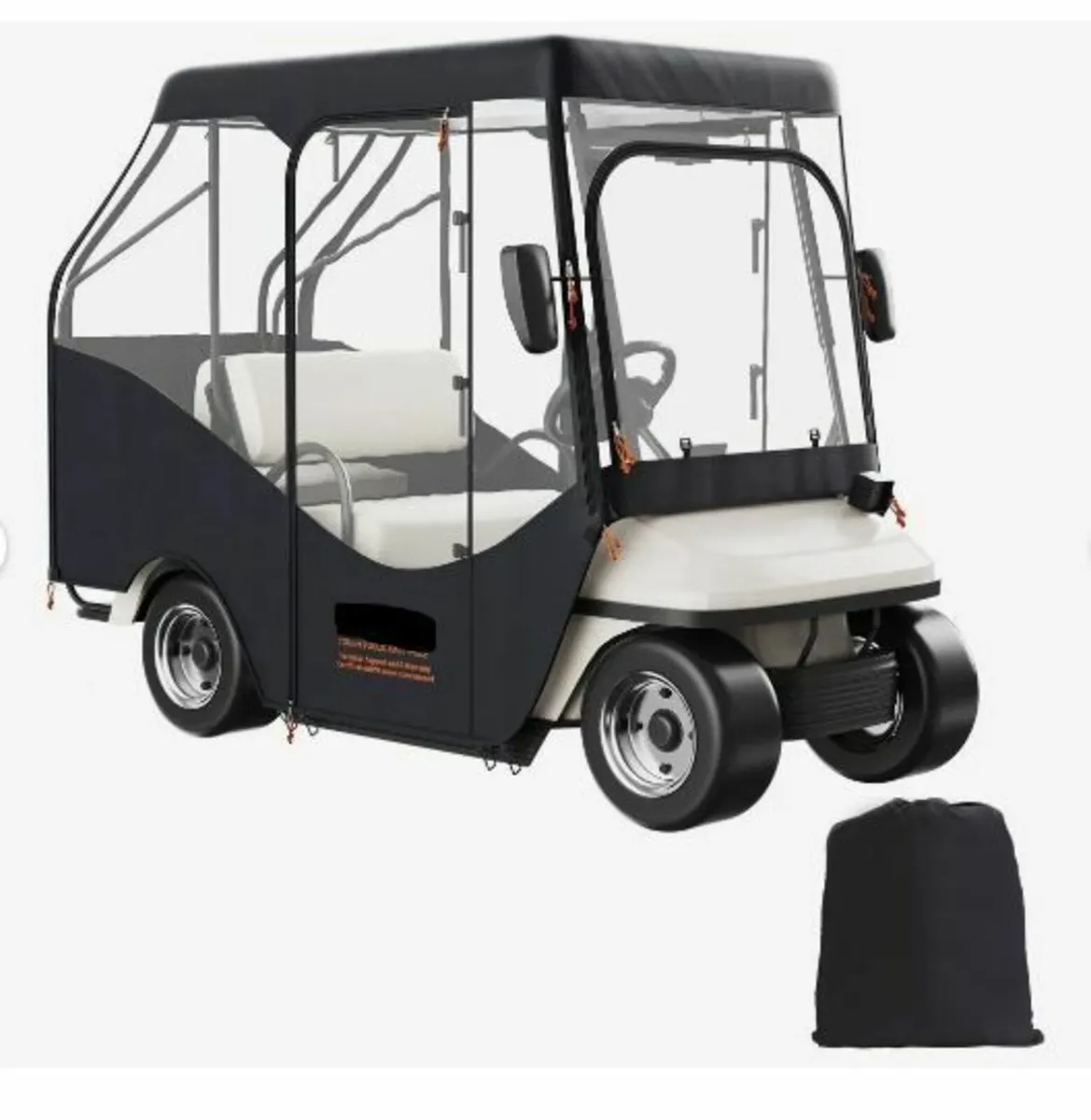 Golf Cart Enclosure, 420D Polyester Driving Enclo - Image 1