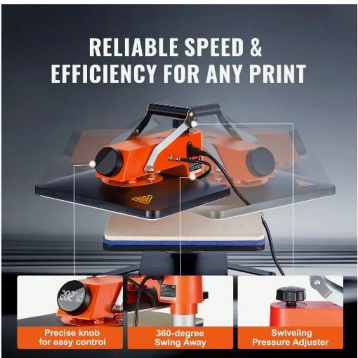 Heat Press Machine 12x15in/30.5x38.1 cm - Image 4