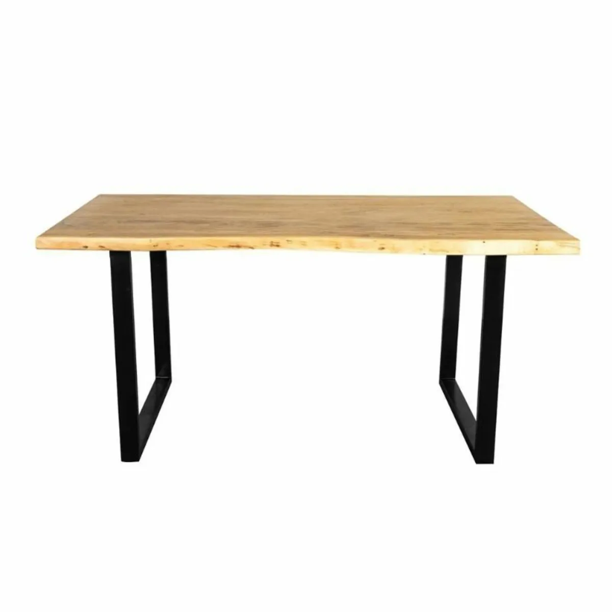 Solid Acacia Wood Dining Table 160 - Rustic - Image 4