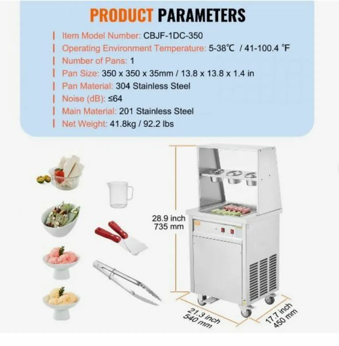 Fried Ice Cream Roll Machine - Image 2