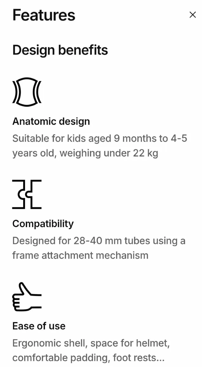 Hamax Child bike seat - Image 4