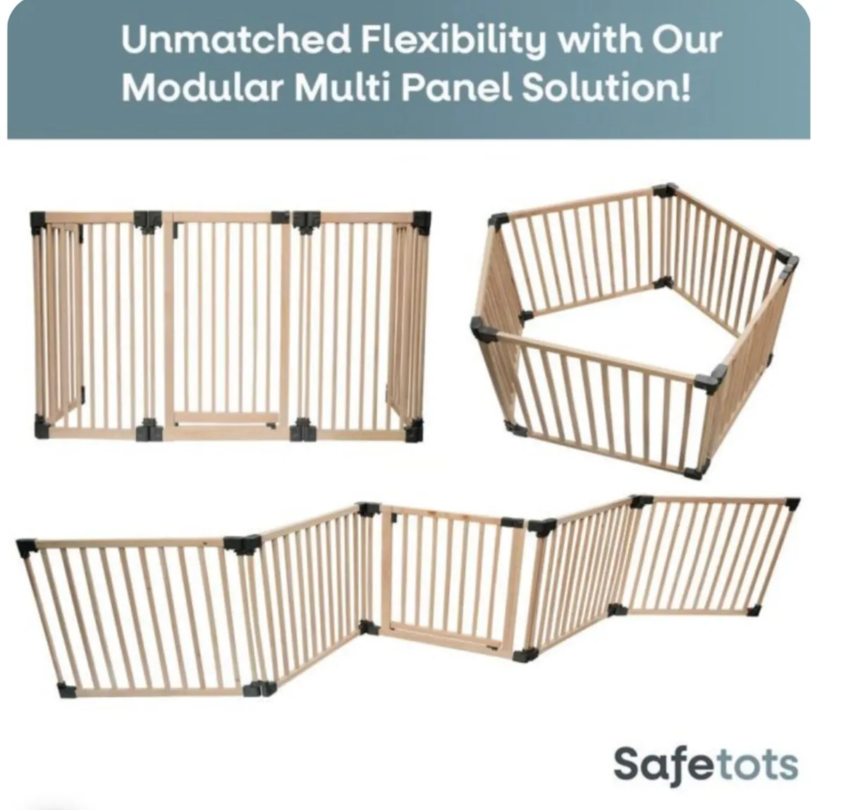 Safetots Wooden large Playpen Play Pen - Image 3