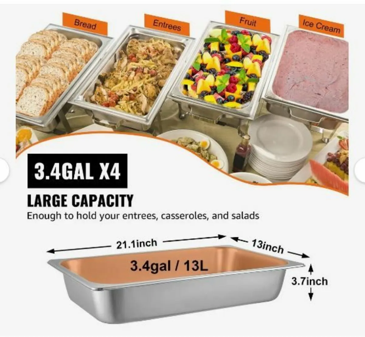 4 Pack Steam Table Pans - Image 4