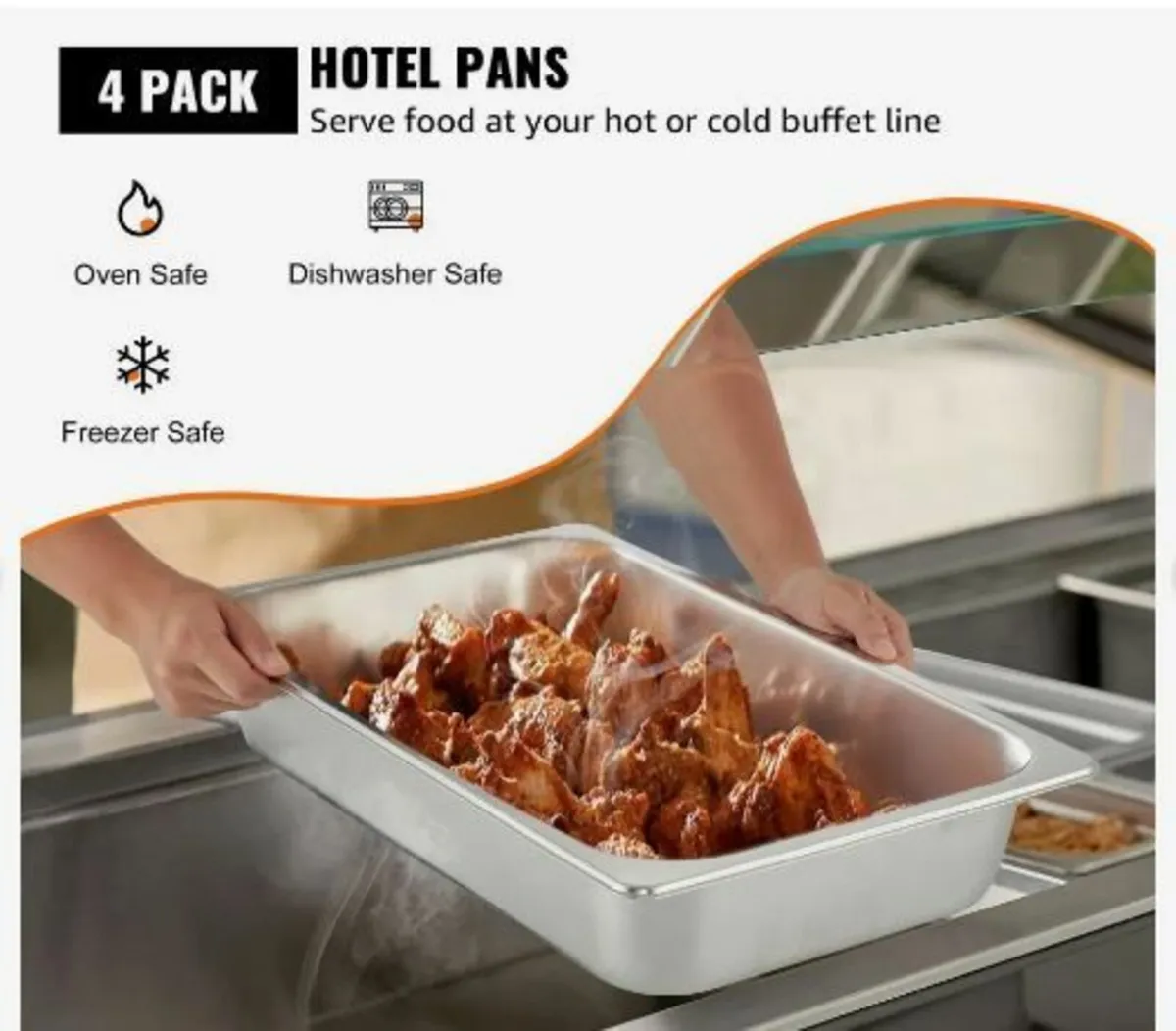 4 Pack Steam Table Pans - Image 2