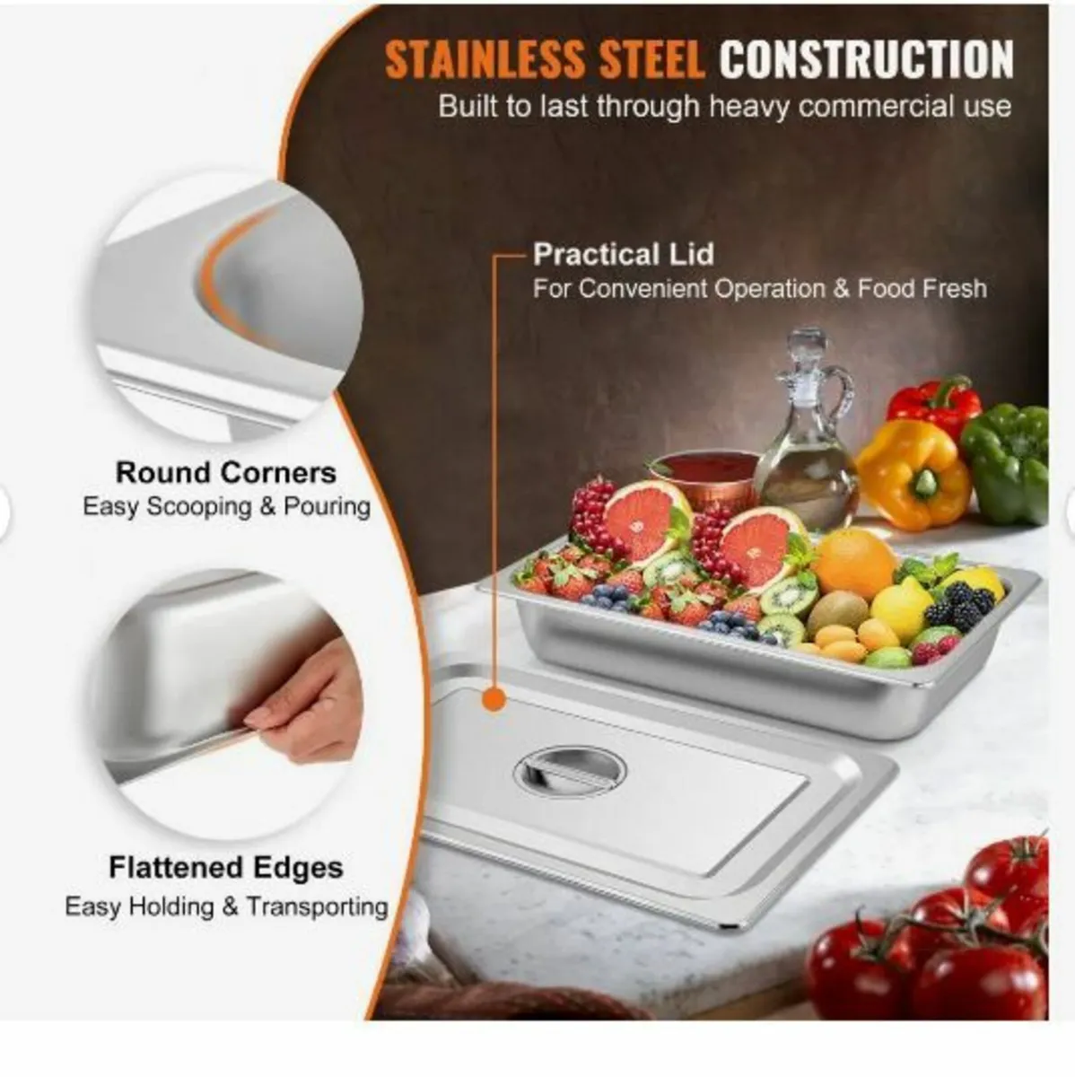 4 Pack Steam Table Pans - Image 3