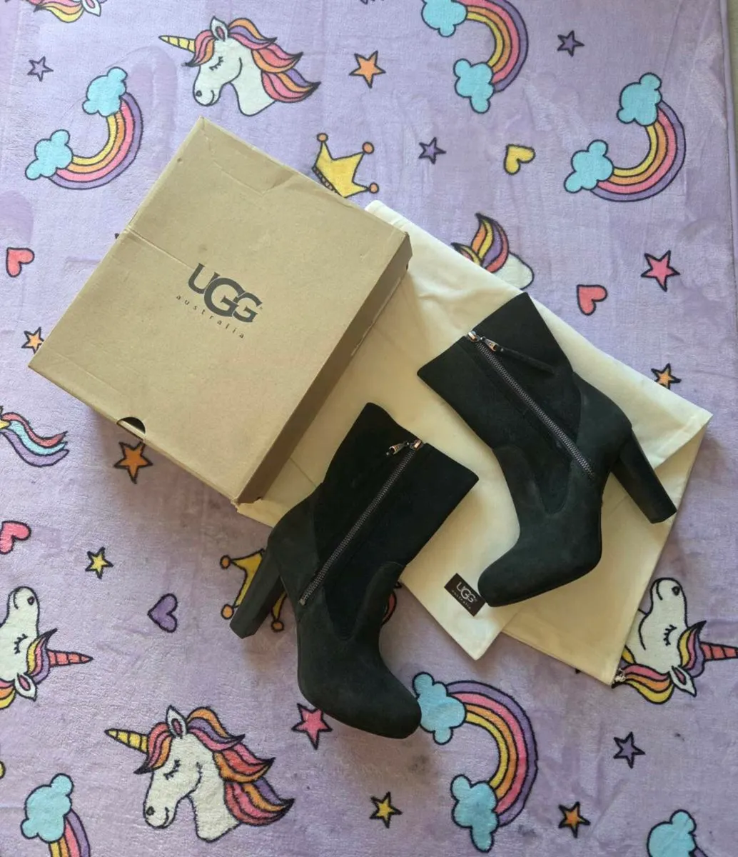 UK4.5, Brand-New Women's Ugg Athena Boots in Black - Image 1