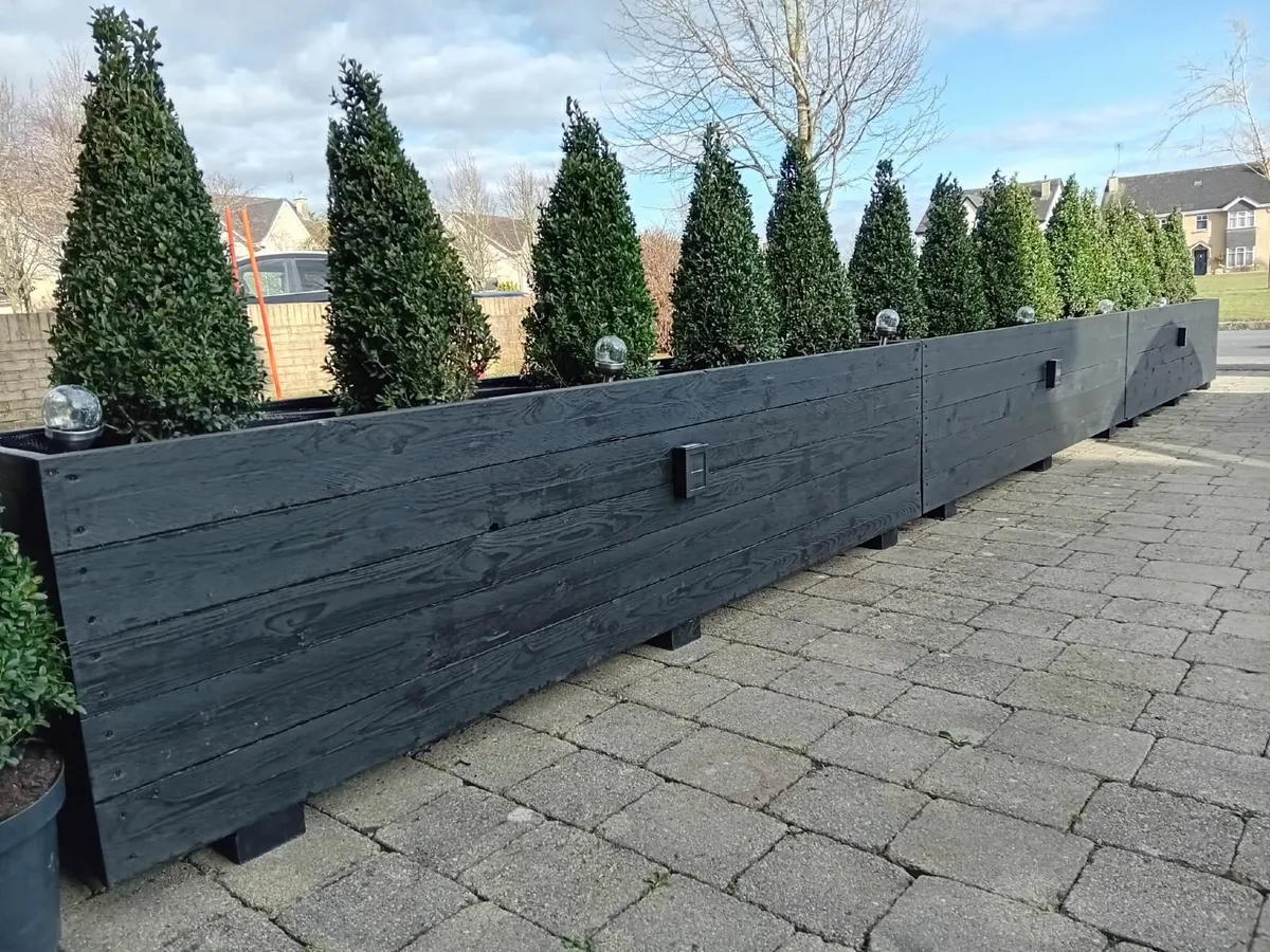 Outdoor Custom Wooden Planters - Image 4