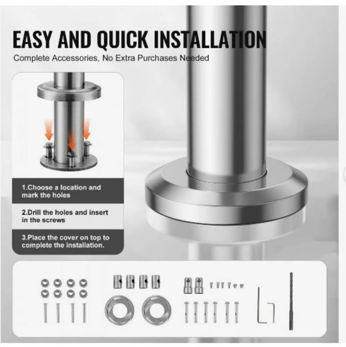 100.1 cm Handrails for Outdoor Steps - Image 4