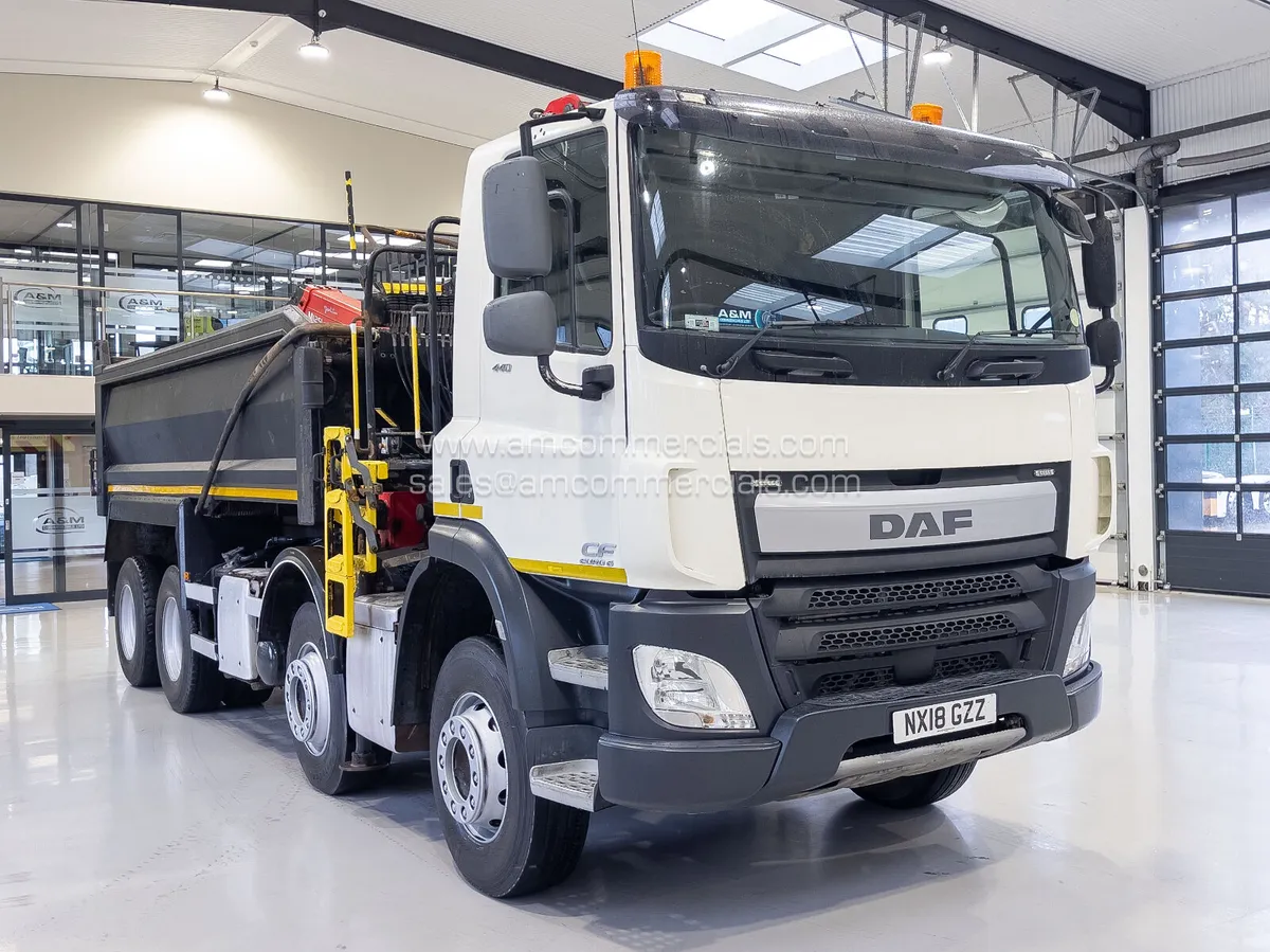 2018 DAF CF 440 CRANE MOUNTED TIPPER - Image 1