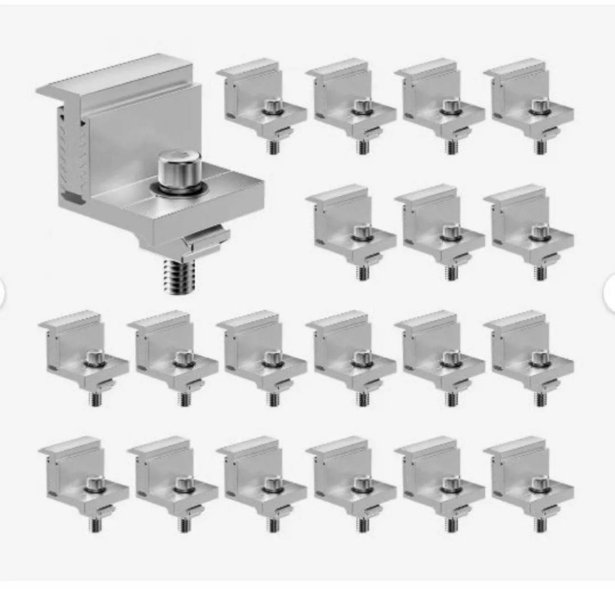 Solar Panel Z Mounting Brackets, 35-50mm - Image 1
