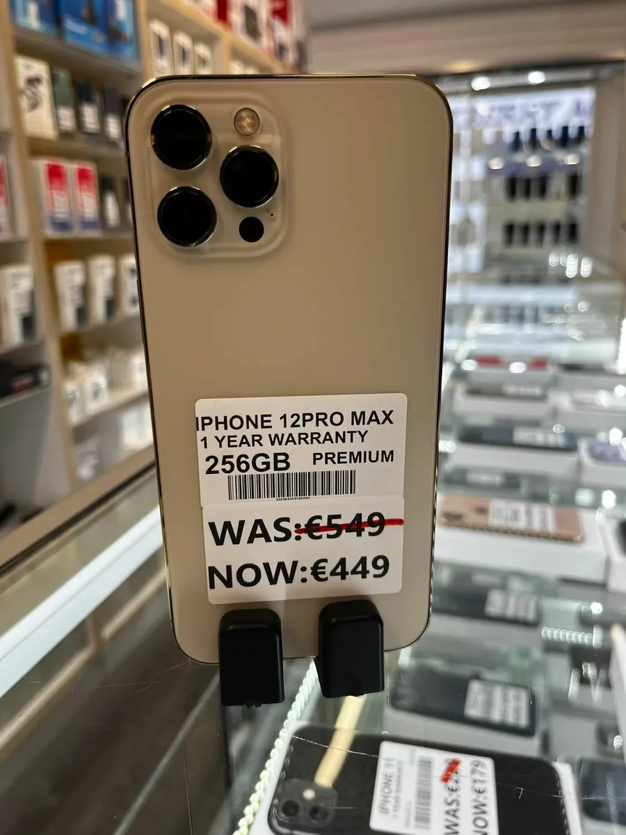 IPHONE 12 PRO MAX WITH 1 YEAR WARRANTY AND 256 GB - Image 1
