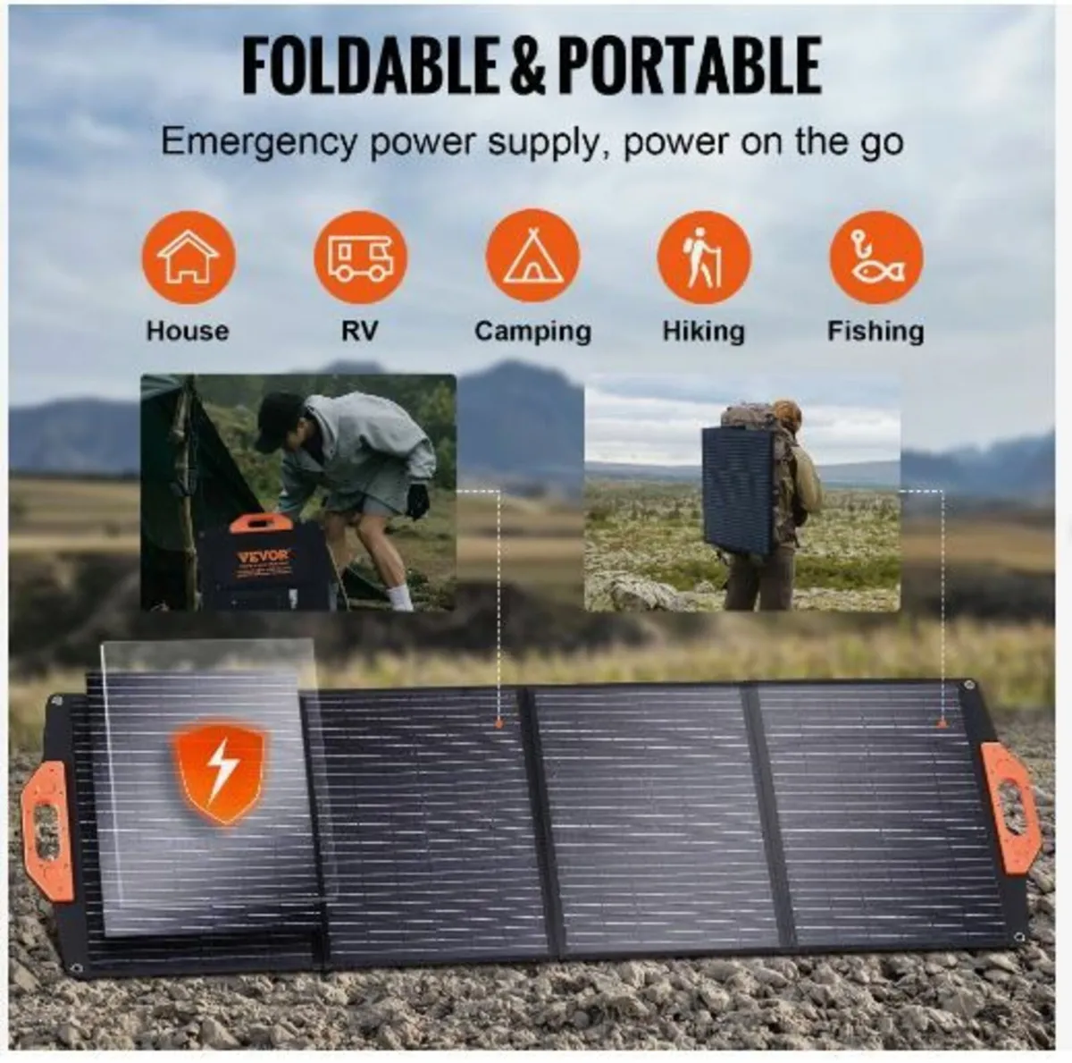 Portable Monocrystalline Solar Panel, 120W - Image 4