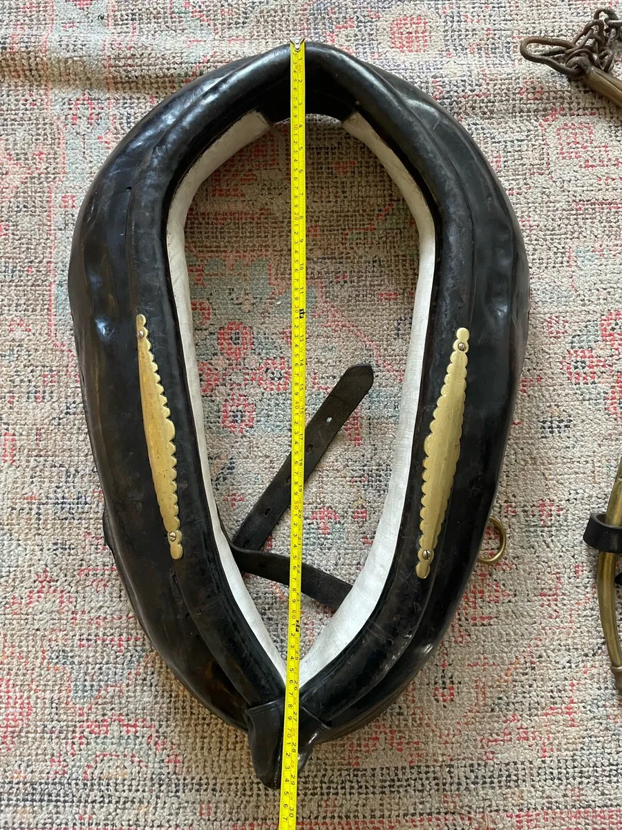 English leather heavy horse harness - Image 3