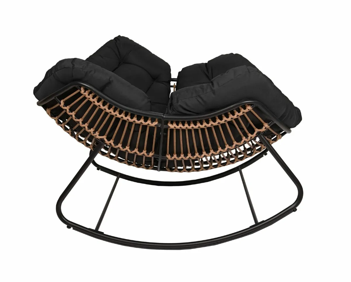 Natural Rattan Rocking Chair - Image 3