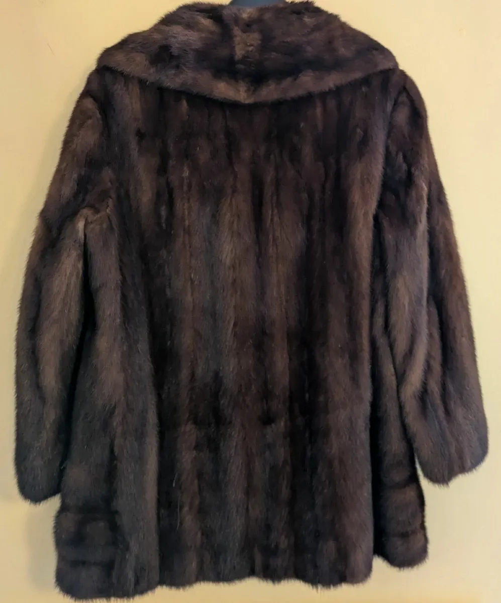 Vintage genuine mink fur short coat REDUCED - Image 2