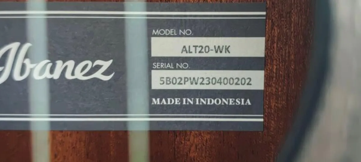 Ibanez Alt20-wk Electro Acoustic Guitar, Weathered Black Open Pore - Image 4