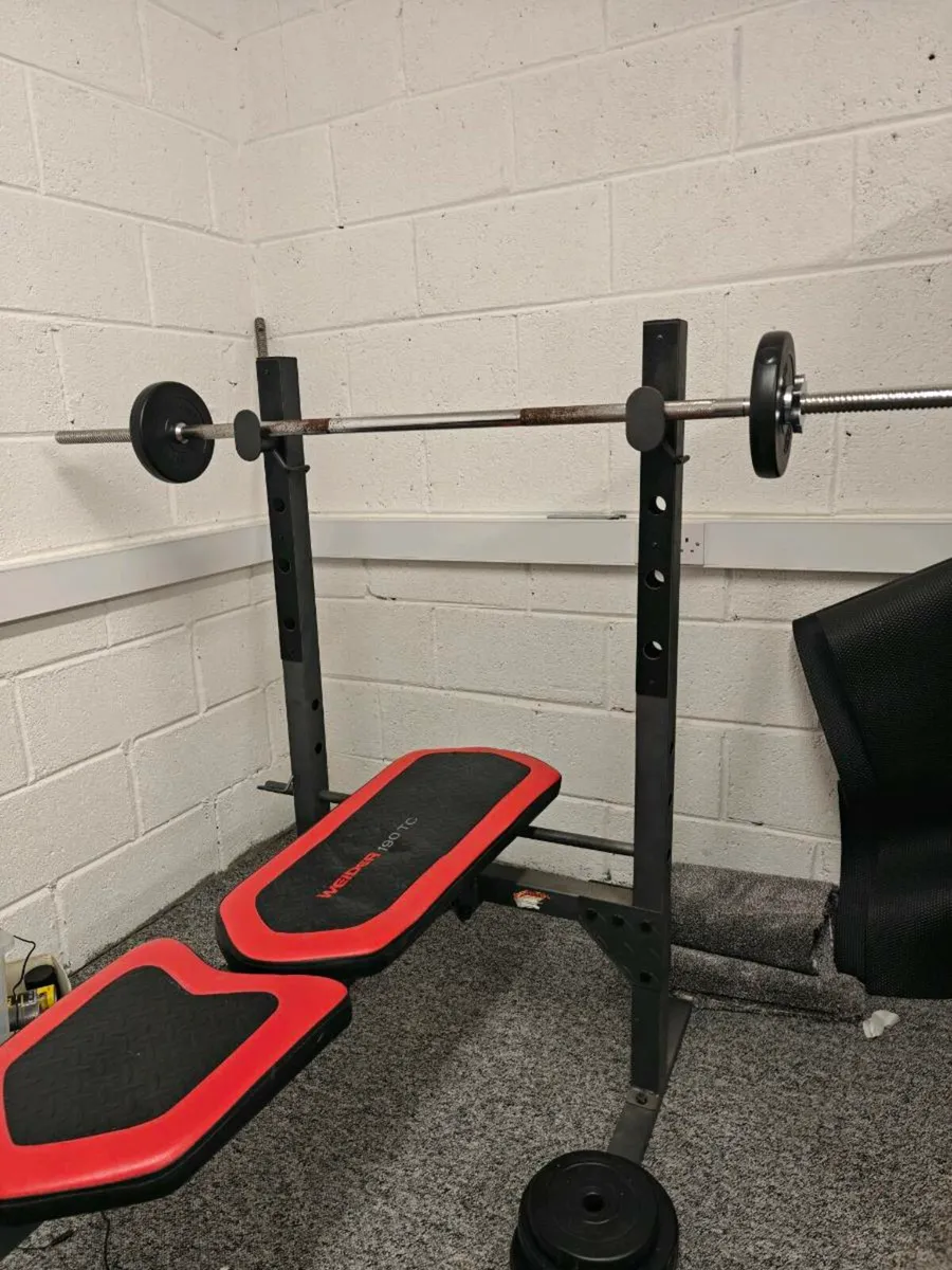 Weight bench and weights - Image 1